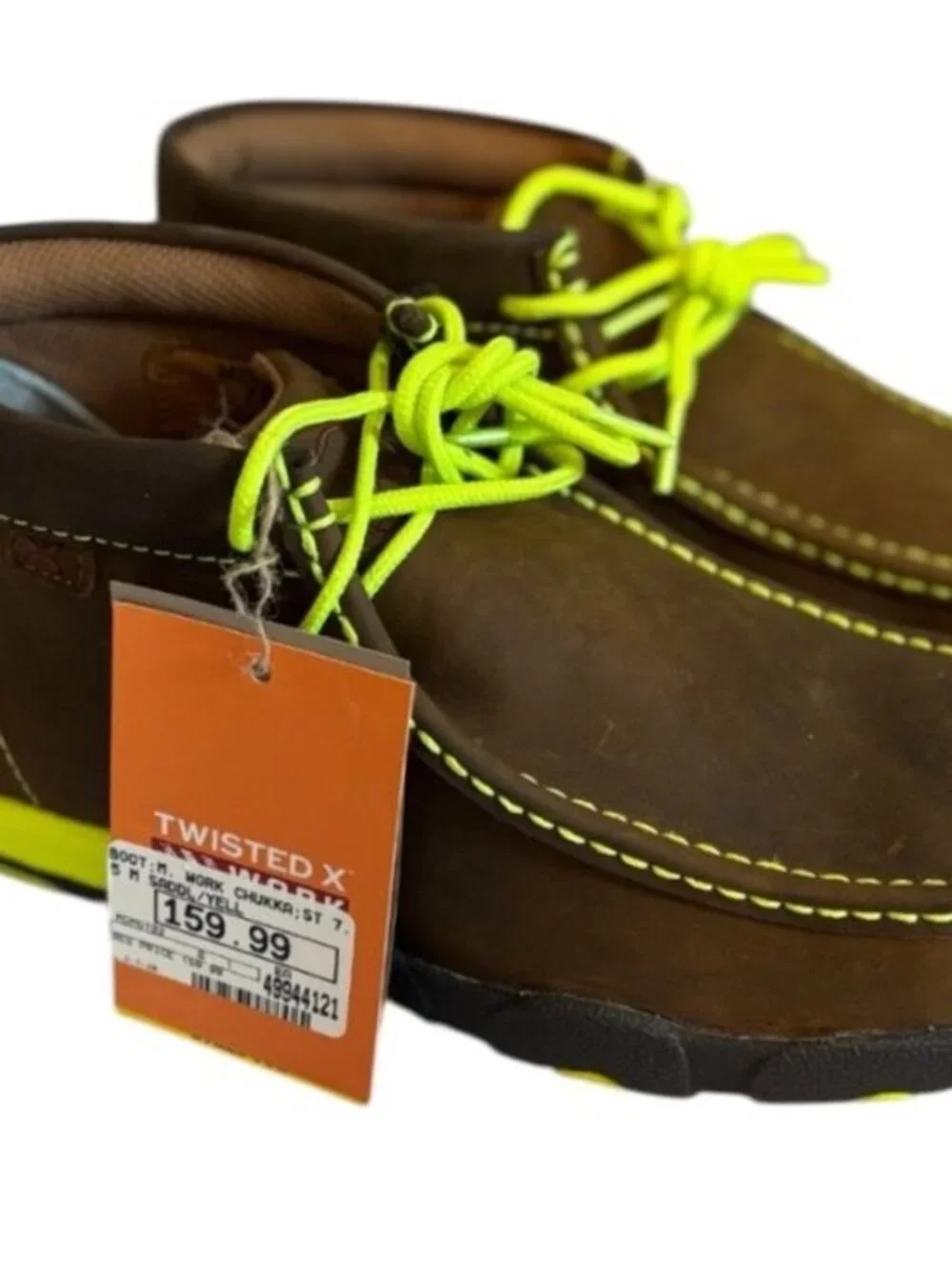 Twisted X MDMST02 Work NWT Chukka Leather Steel Toe Men’s Boot Shoes Size 7.5